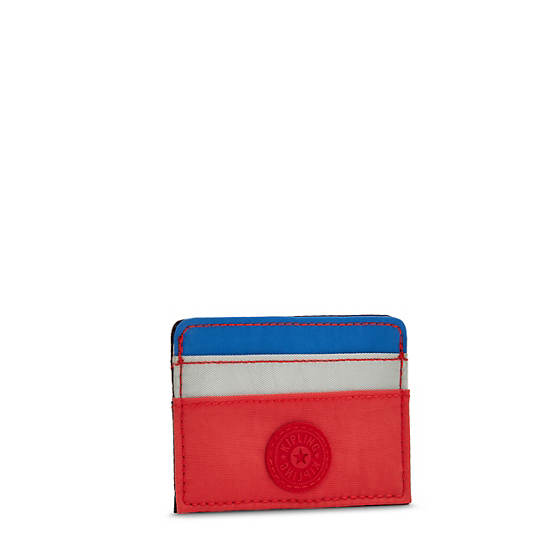 Kipling Cardy Card Holder Tassen Blauw Rood | BE 2053NW